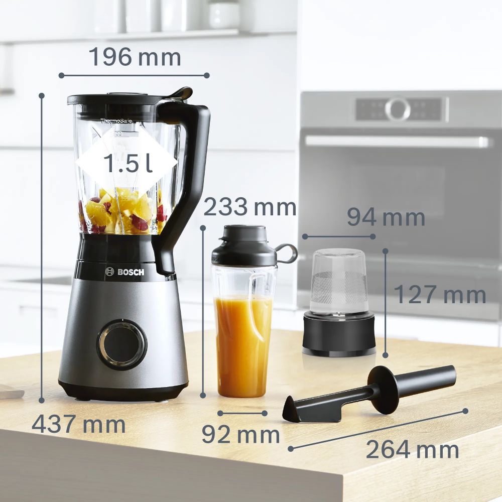 Blender VitaPower Serie | 4 1200 W Gümüş MMB6177S (SADECE İZMİR İÇİ TESLİMAT)