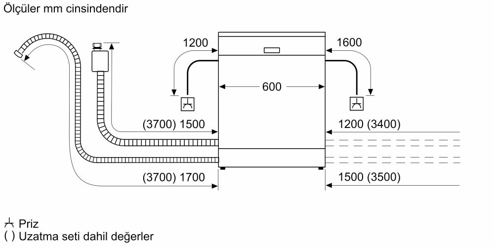 Bosch SMI6EKS81T 8 Programlı Ankastre Bulaşık Makinesi (İZMİR VE MANİSA TESLİMAT)