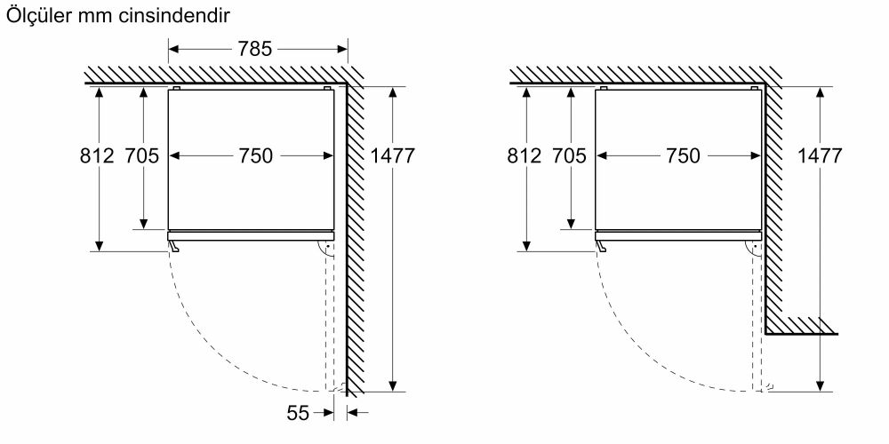 Serie 8 Alttan Donduruculu Buzdolabı 186 x 75 cm Kolay temizlenebilir Inox KGP76AIC0N (İZMİR VE MANİSA TESLİMAT)