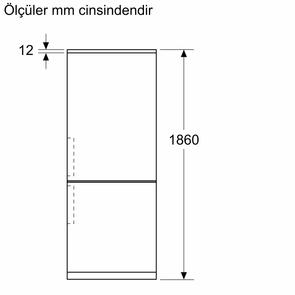 Serie 8 Alttan Donduruculu Buzdolabı 186 x 75 cm Kolay temizlenebilir Inox KGP76AIC0N (İZMİR VE MANİSA TESLİMAT)