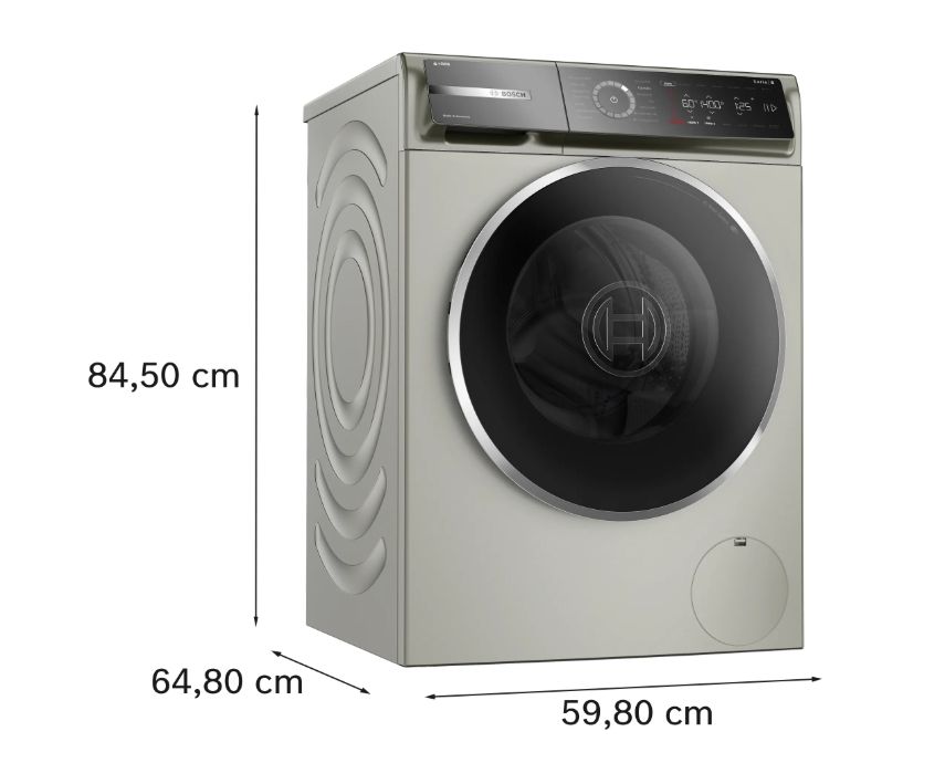 Serie 8 Çamaşır Makinesi 10 kg 1400 dev./dak., Gümüş - WGB254ASTR  (SADECE İZMİR İÇİ TESLİMAT)